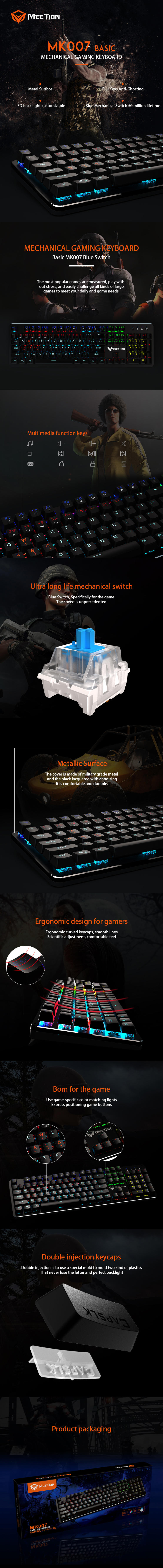 Meetion bulk purchase ergonomic gaming keyboard retailer-1