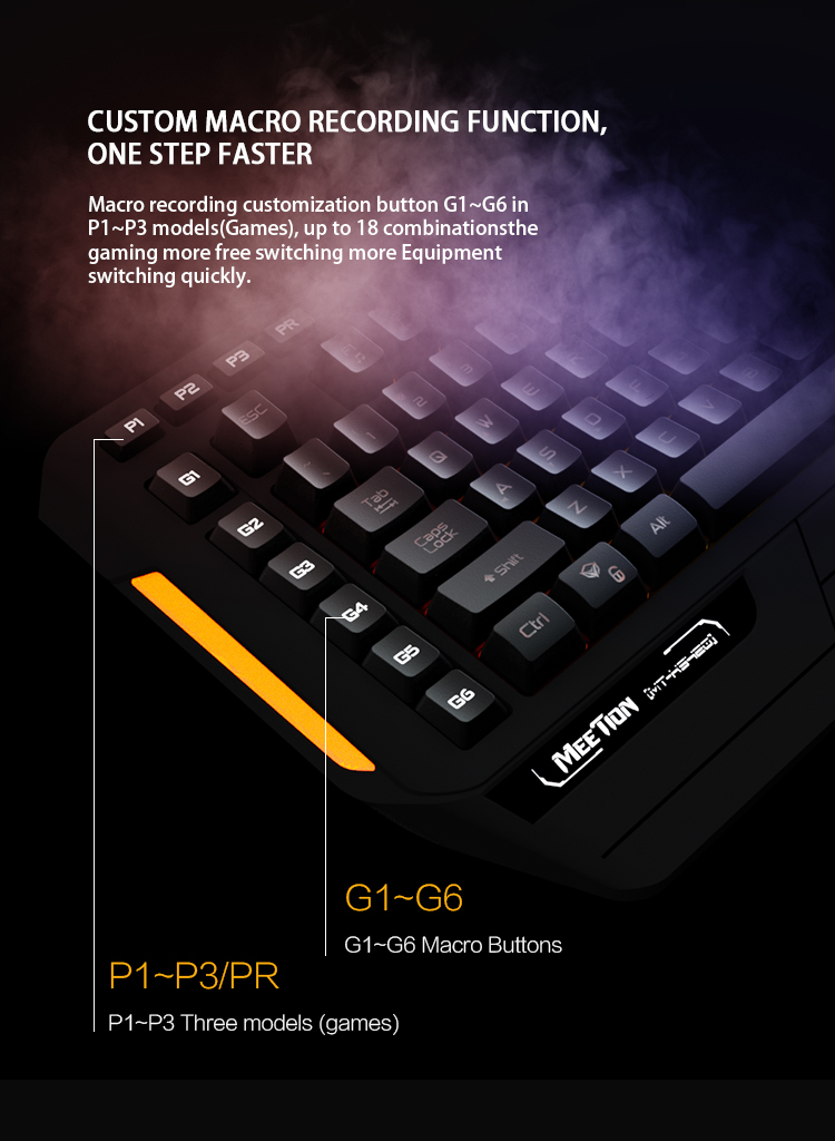 Meetion best ergonomic gaming keyboard supplier