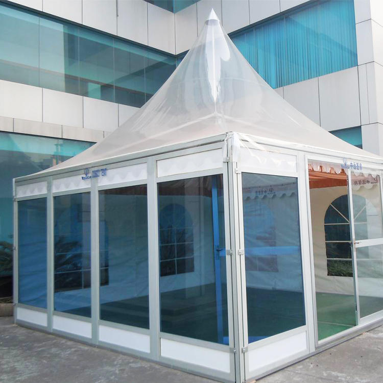 Custom Size Sound Proof Pyramid Tent Clear Roof Pagoda Gazebo Tent