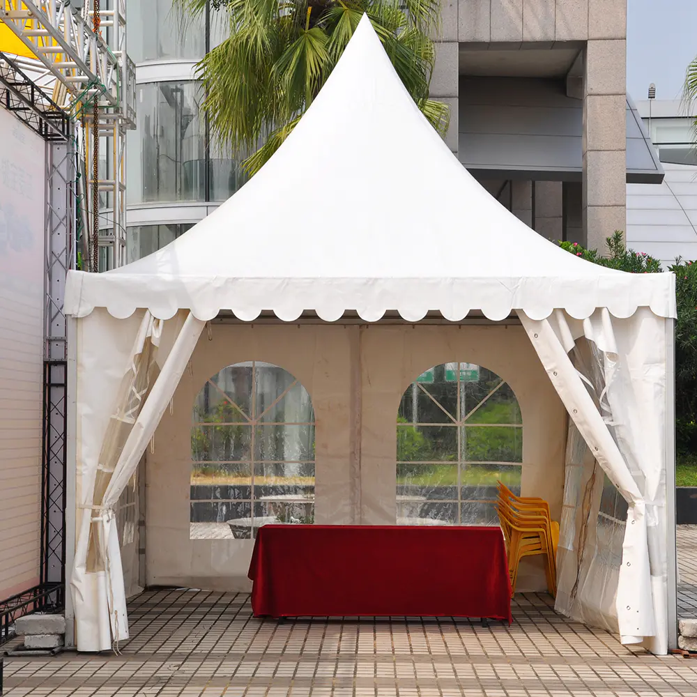 3X3,4X4,5X5,6X6,8X8,10X10M Outdoor Small Aluminum Canopy Pagoda Tent For Sale