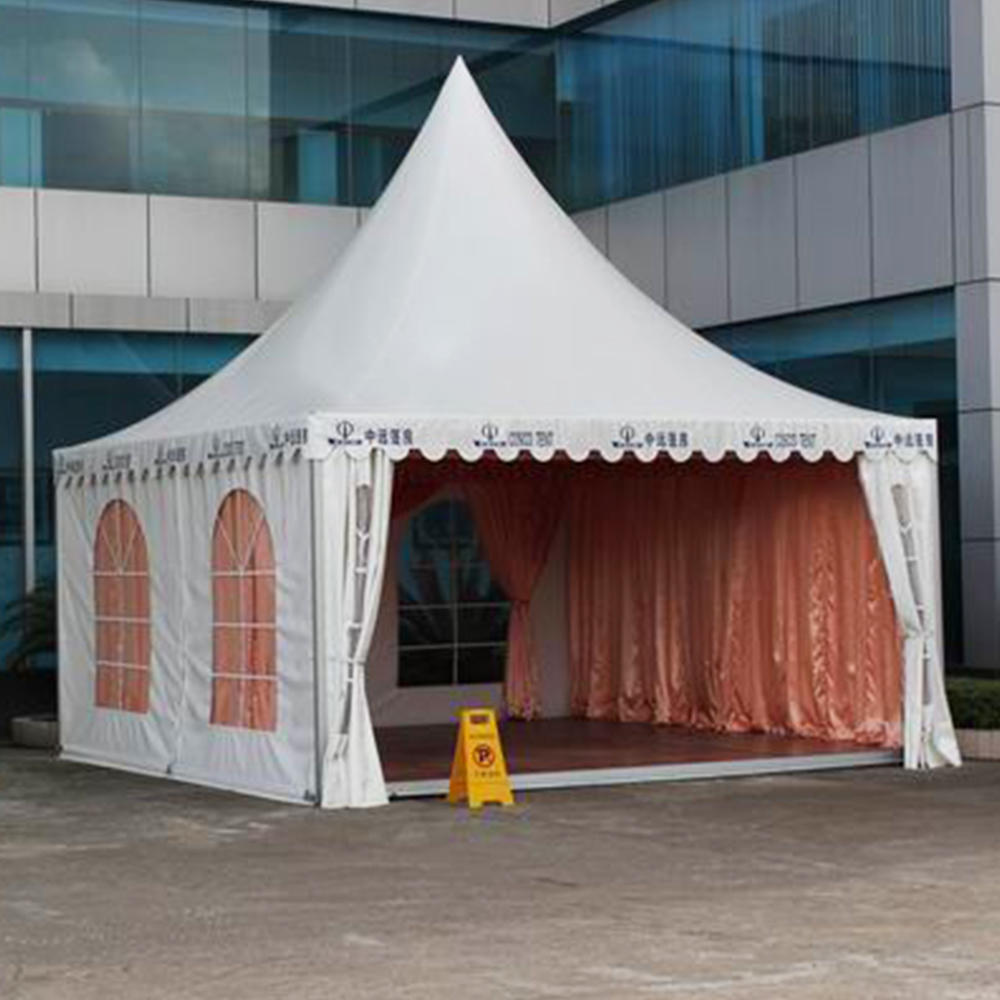 Aluminum frame pvc coated fabric marquee party tent 10x10 big size high peak canopy tent for sale