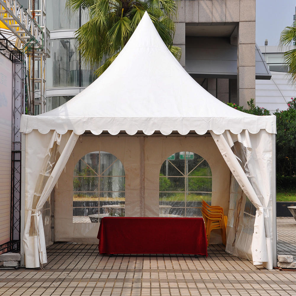 3x3 4x4 5x5 6x6m aluminum PVC Gazebo pinnacle Pagoda Tent