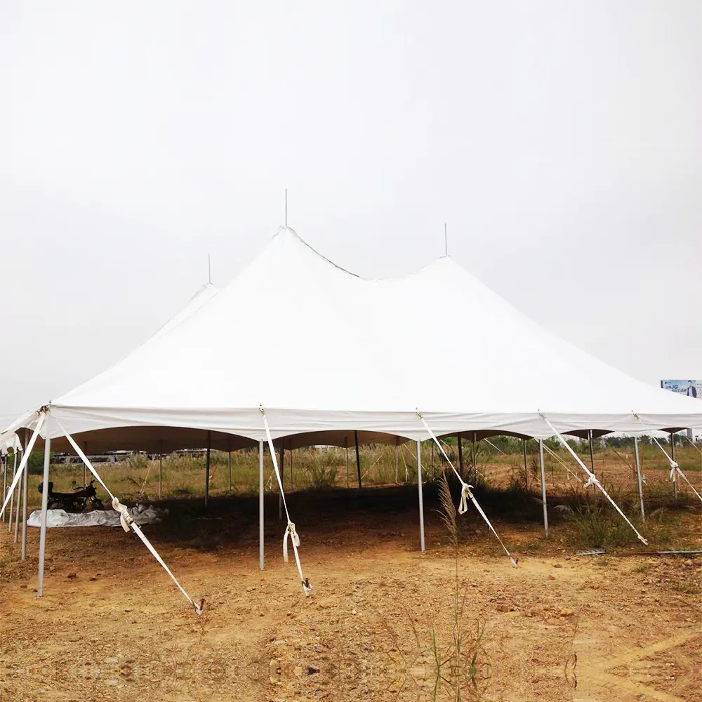 COSCO Canvas Military Hospital Tent, White Modular Army Command Military Pole Tent