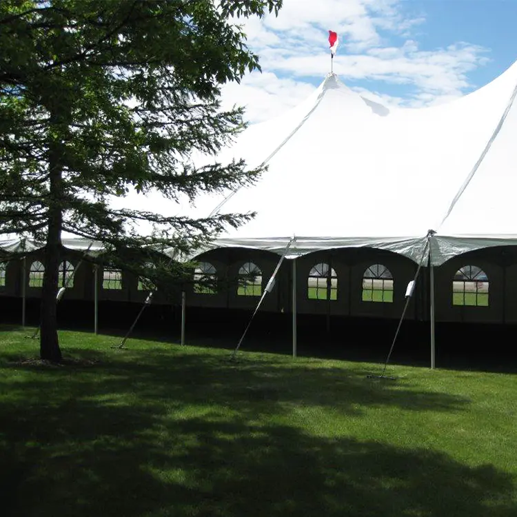 COSCO Aluminium Profile PVC Fabric High Peak Peg and Pole Tent, Dinner Party Event Center Pole Tent