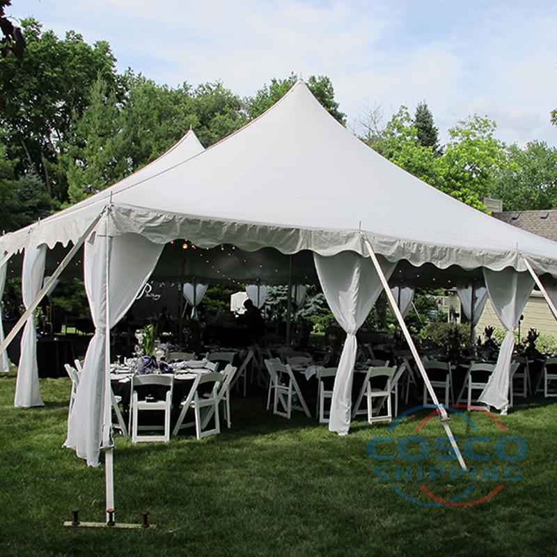 COSCO custom Peg and Pole Tent White Aluminum big Marquee tent