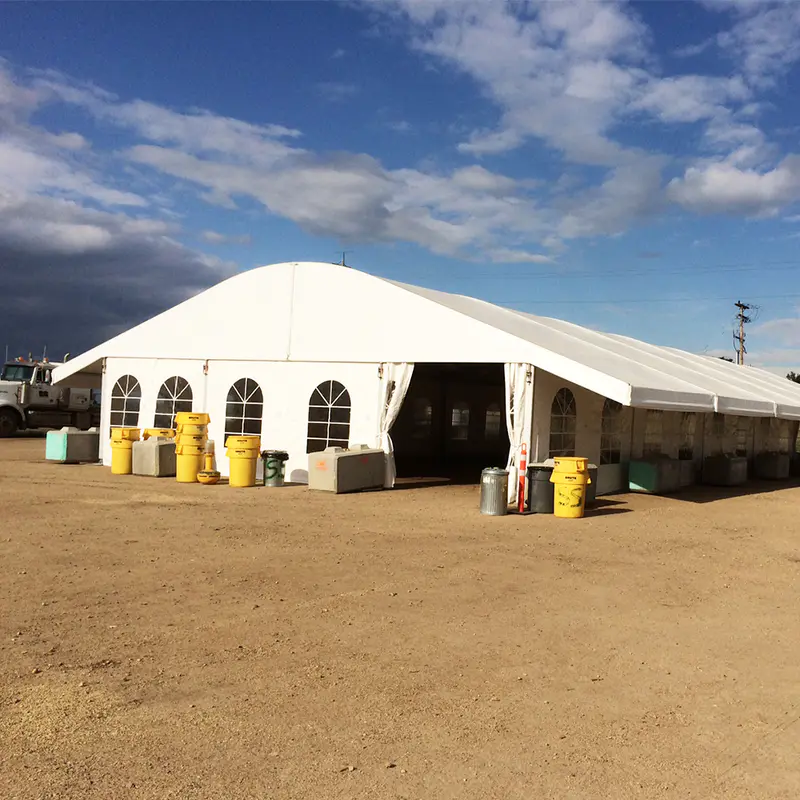 COSCO Supplier Aluminium Frame PVC Fabric Coated Arch Tent