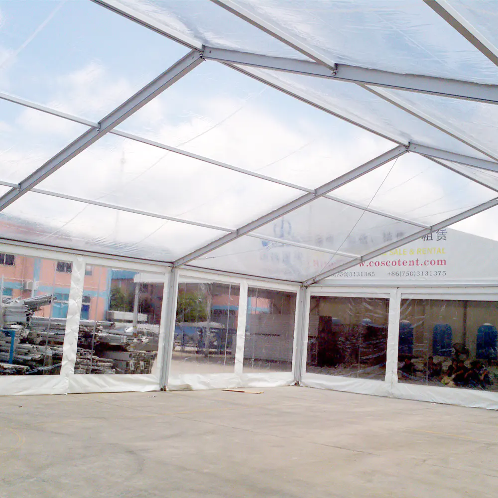 COSCO custom waterproof aluminum frame clear top marquee tent for outdoor event
