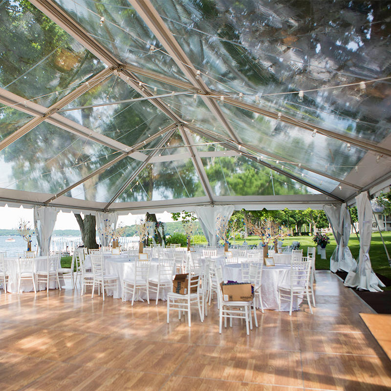 Aluminum Frame Transparent PVC Roof Luxury Outdoor Wedding Event Party Marquee Tents