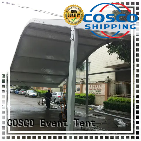 COSCO effective aluminium tent in different shape rain-proof