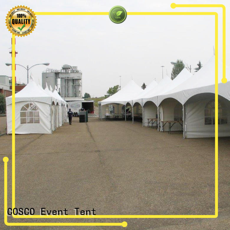 COSCO gradely frame tents prices in-green grassland