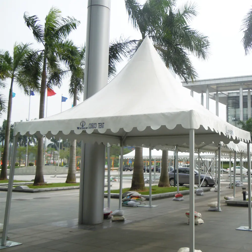 COSCO Cheap Price Outdoor Aluminum Frame White Pvc Coated Canopy Commercial Gazebo Tents For Sale