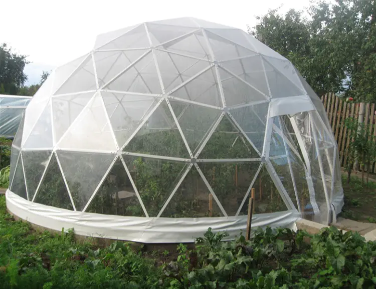 Outdoor Clear pvc round wedding geodesic half sphere canopy dome tent