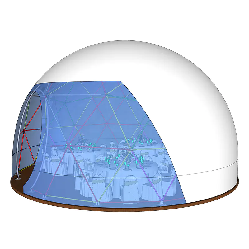 China Supplier Reasonable Price Prefabricated Geodesic Igloo Dome House