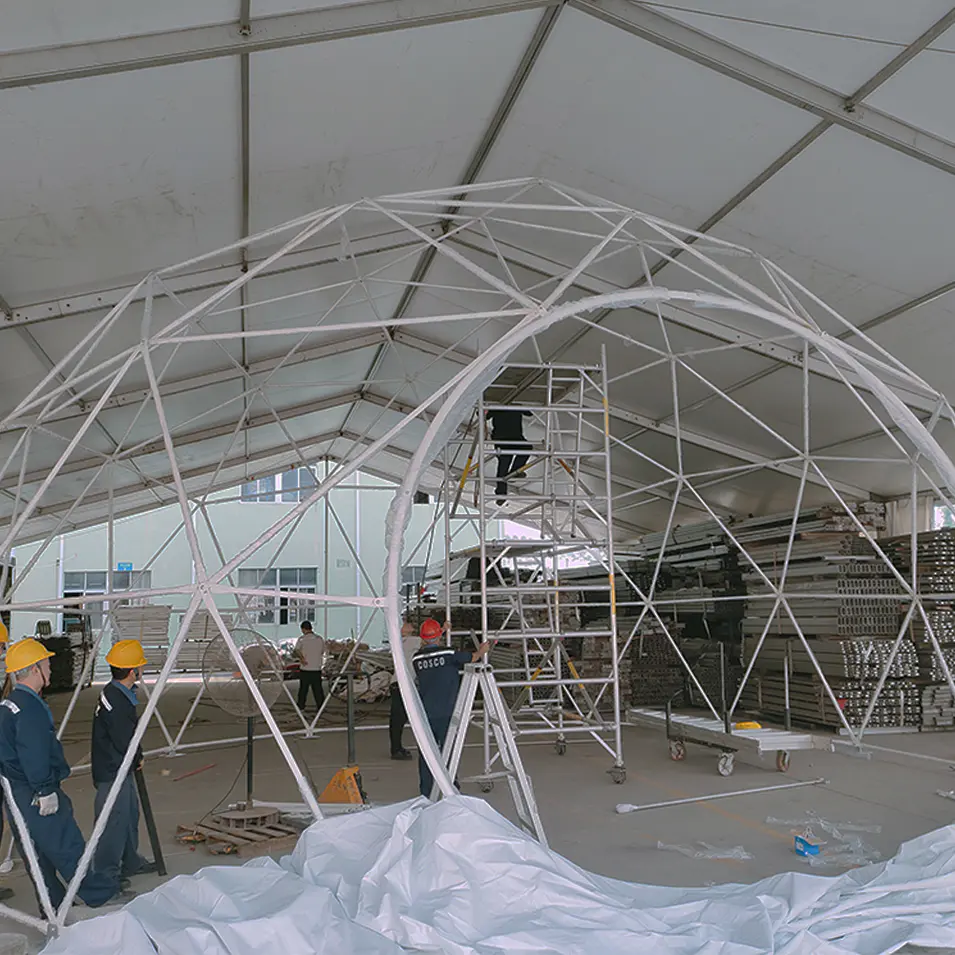 6m,10m,15m,20m Diameter events luxury hotel transparent dome tent for camping