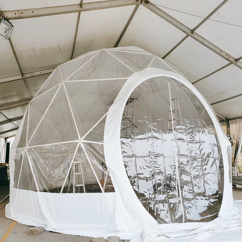 10M Cheap Factory Price Anti-corrosion Steel Geodesic Dome House