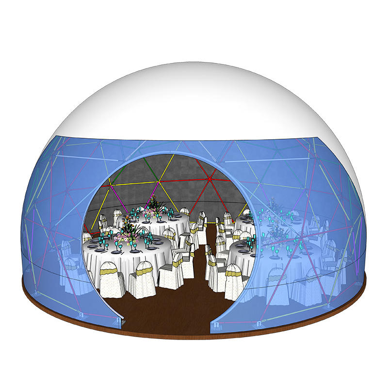 Custom Size Clear PVC Luxury Geodesic Dome Tents For Outdoor Party Event