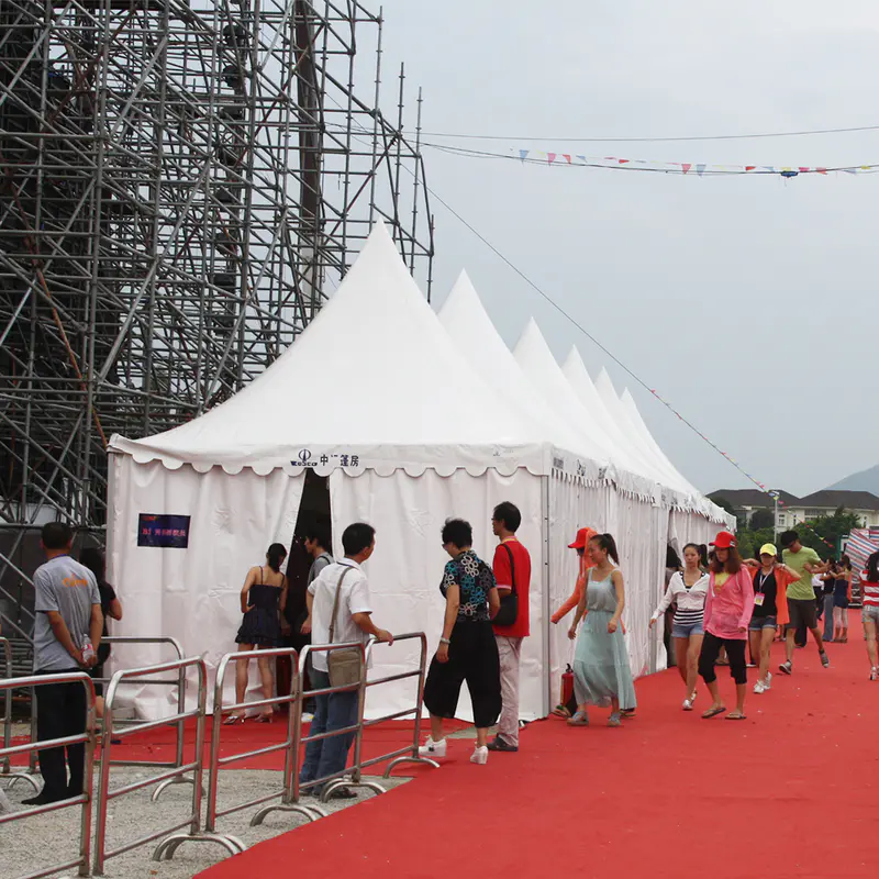 COSCO UV Resistant Durable Aluminum PVC High Peak Marquee Party Tent Gazebo Modular Pinnacle Pagoda Tent