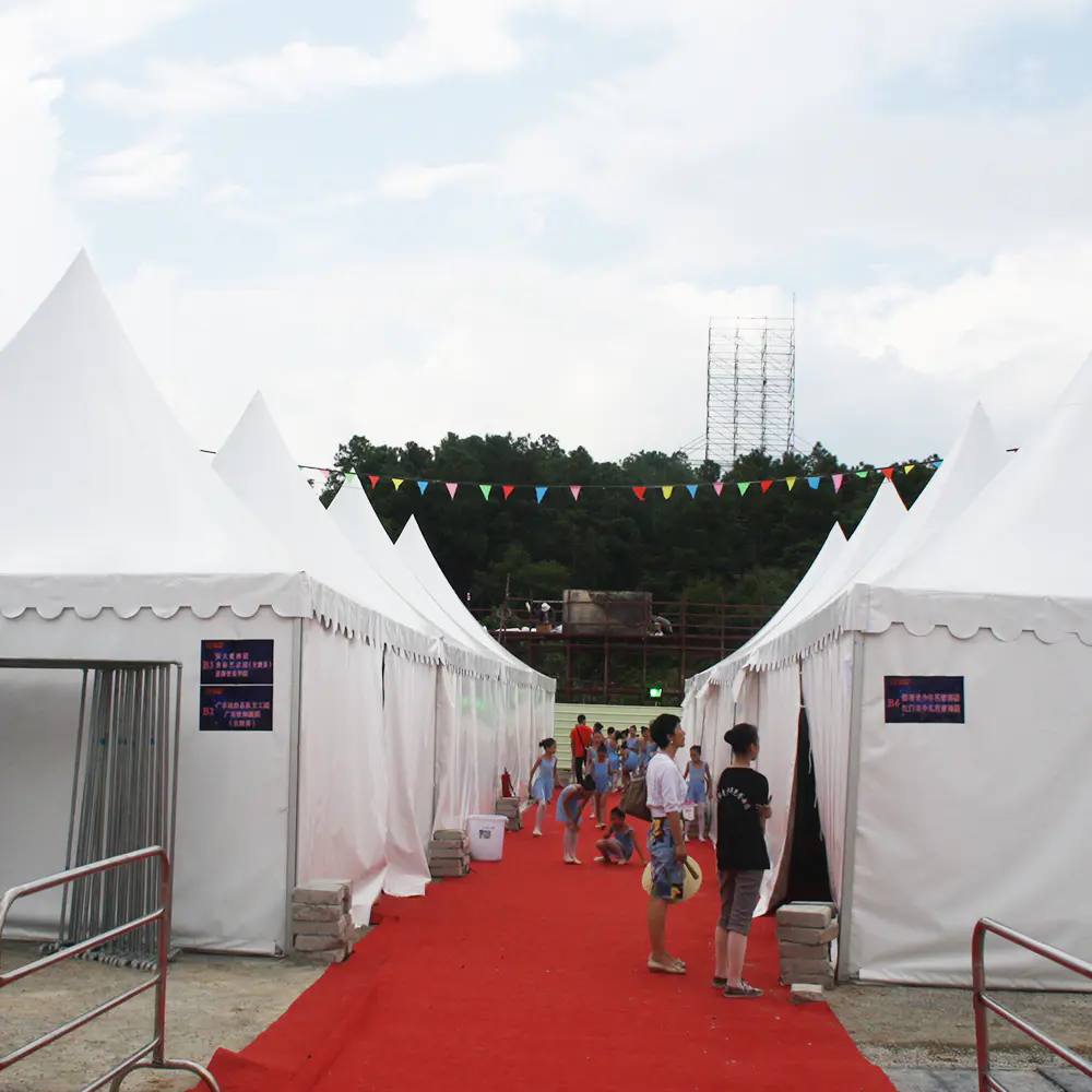COSCO UV Resistant Durable Aluminum PVC High Peak Marquee Party Tent Gazebo Modular Pinnacle Pagoda Tent