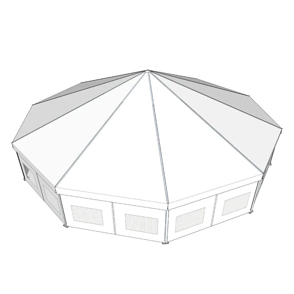 COSCO Professional Custom Outdoor Aluminium Frame Special Polygonal Tent Decagon Tent