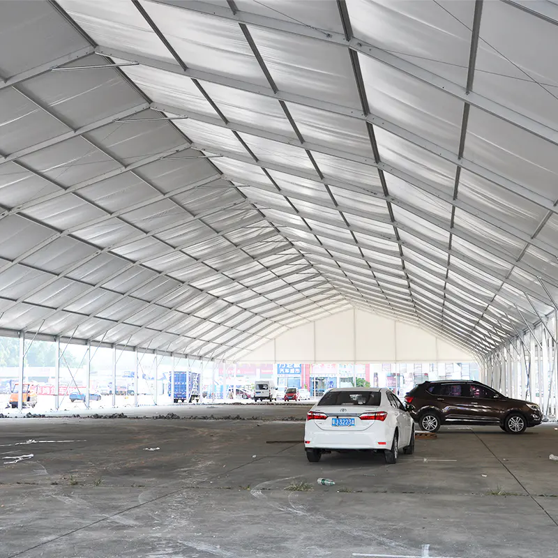 COSCO Outdoor Aluminum Structure PVC Fabric Large Polygon Tent Car Shelter Garage Tent For Car Parking Shed