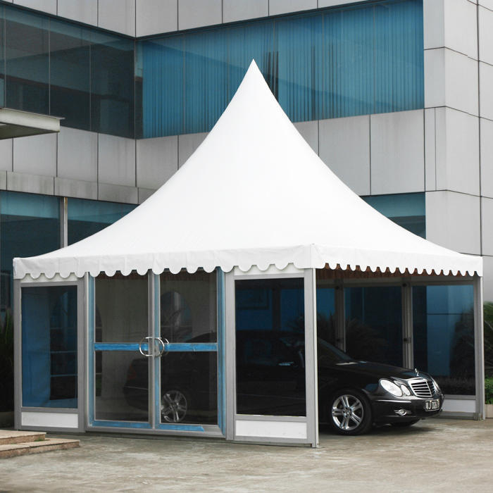 COSCO Hot Selling Waterproof Glass Sidewall Garden Pagoda Tent