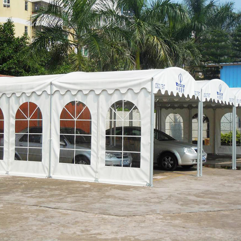 Outdoor Dome Curved Roof Aluminum Frame PVC Canopy Sun Shade Carport Tent