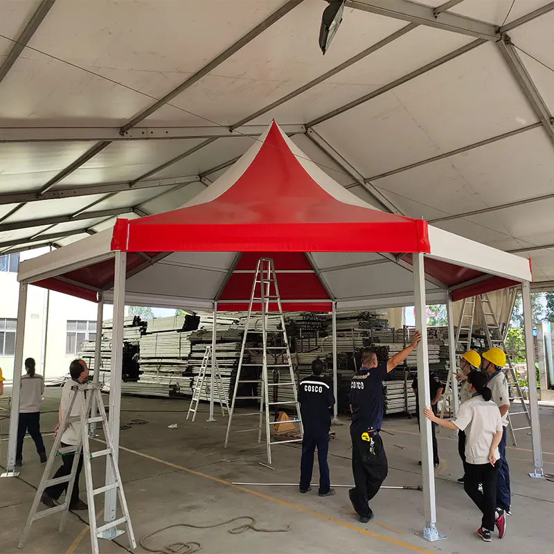 Aluminum Alloy Frame PVC Coated Octagonal Party Tents For Sale