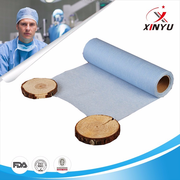 Water Resistant Spunlace Woodpulp Medical Non woven Fabrics for Doctor Clothes