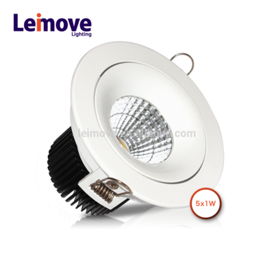 small round 5W high power LED ceiling down light
